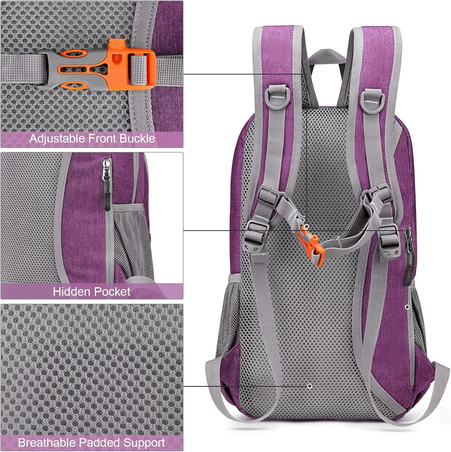 G4Free Mini 10L Hiking Daypack Small Hiking Backpack Cycling Compact Shoulder Backpack Outdoor for Men Women