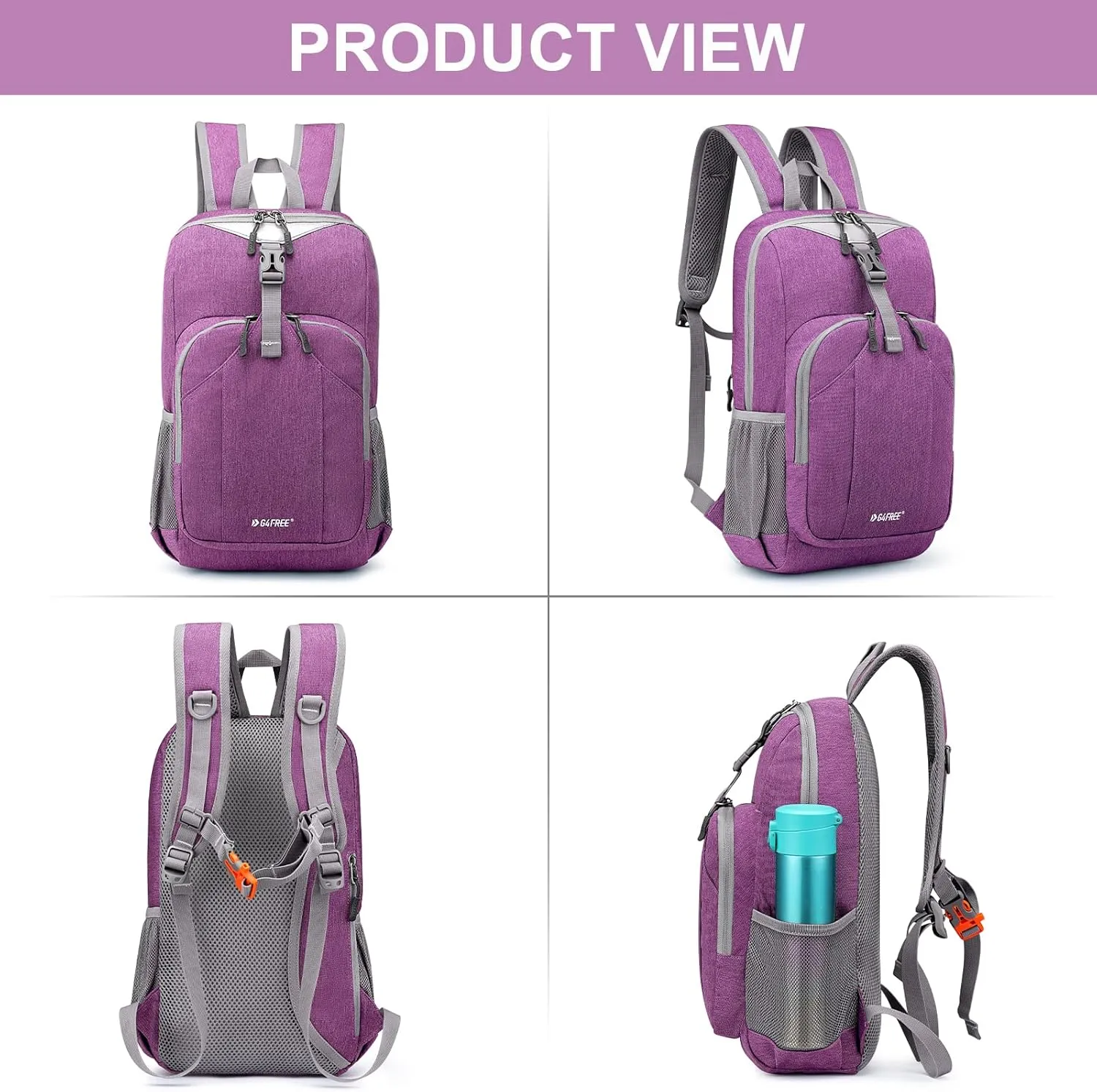 G4Free Mini 10L Hiking Daypack Small Hiking Backpack Cycling Compact Shoulder Backpack Outdoor for Men Women