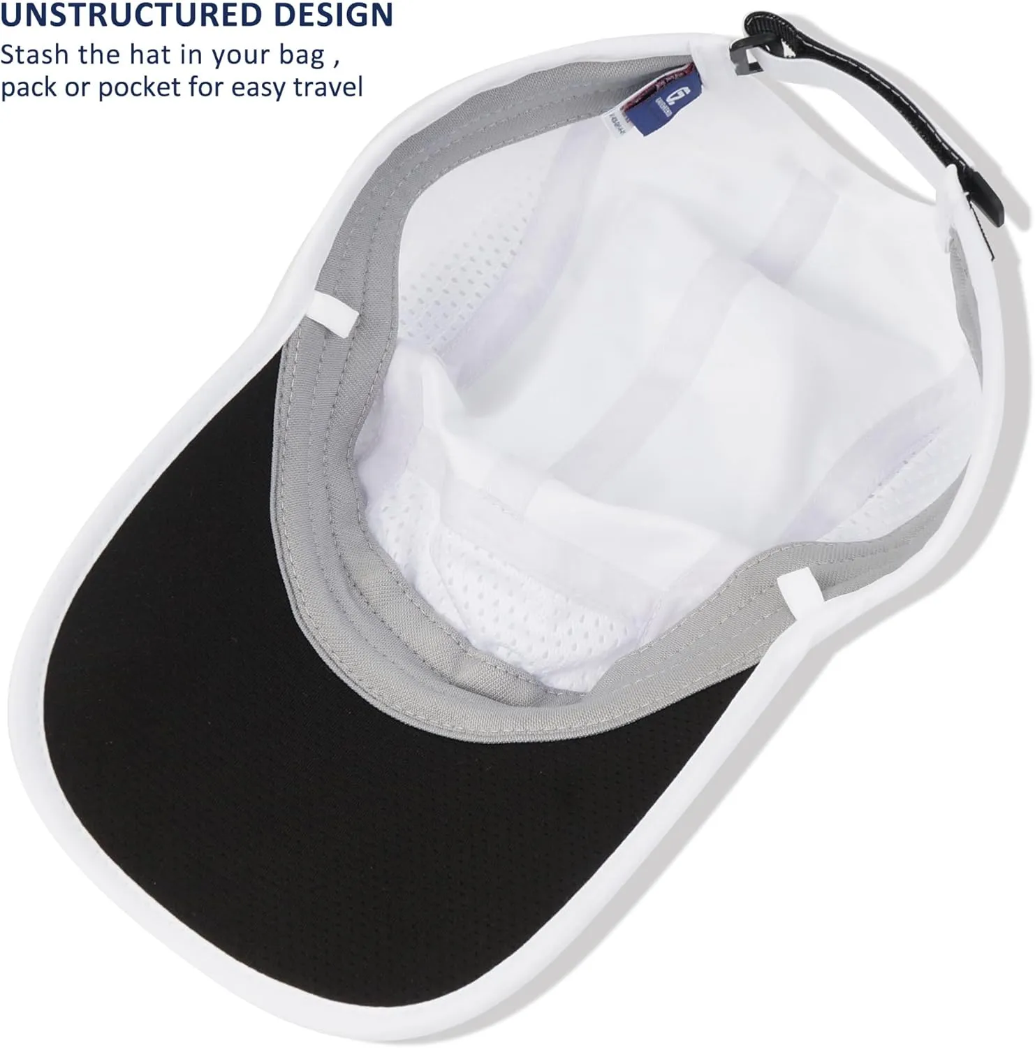 GADIEMKENSD Mens Folding Outdoor Hat Long Brim UPF 50  Sun Protection