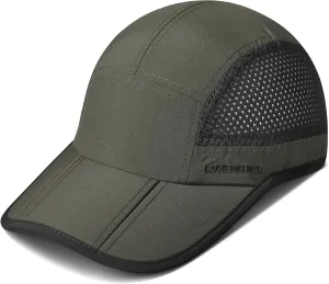 GADIEMKENSD Mens Folding Outdoor Hat Long Brim UPF 50  Sun Protection