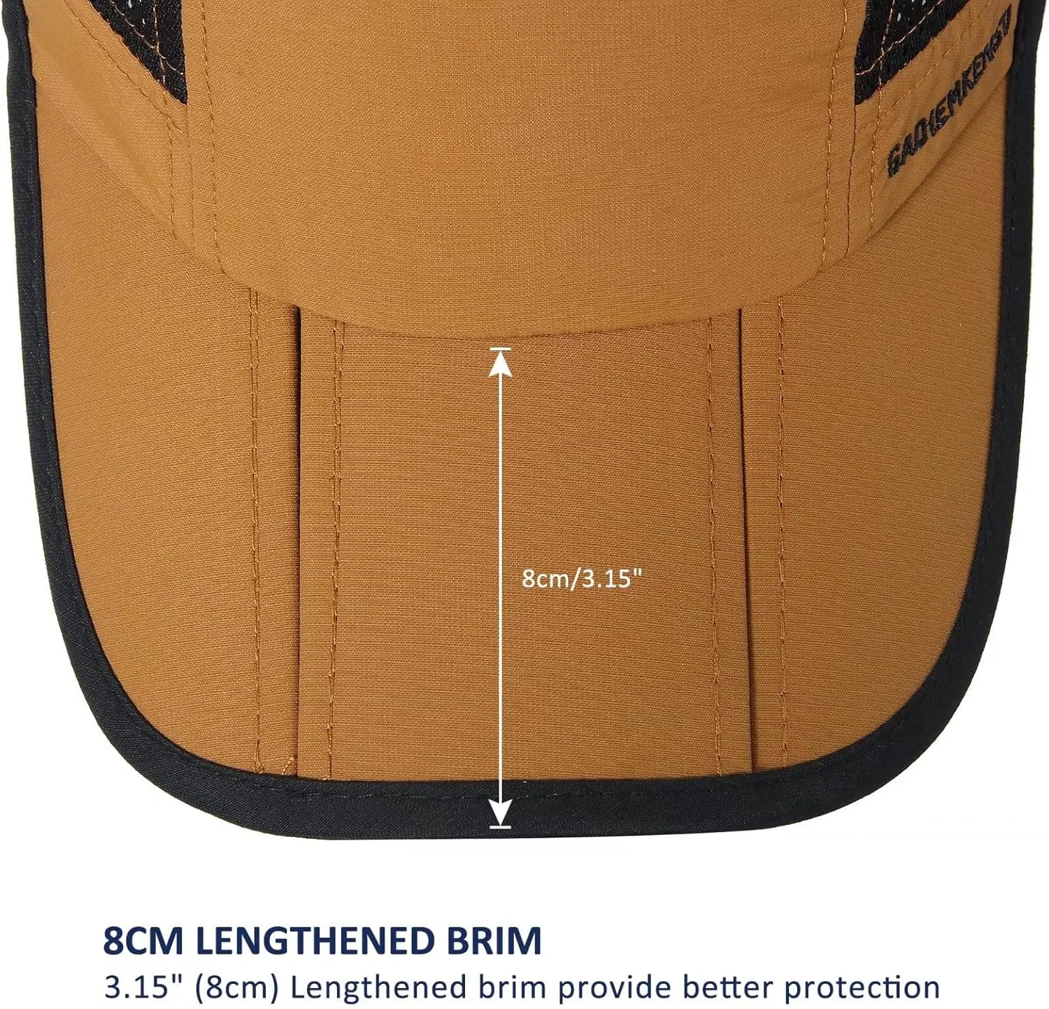 GADIEMKENSD Mens Folding Outdoor Hat Long Brim UPF 50  Sun Protection