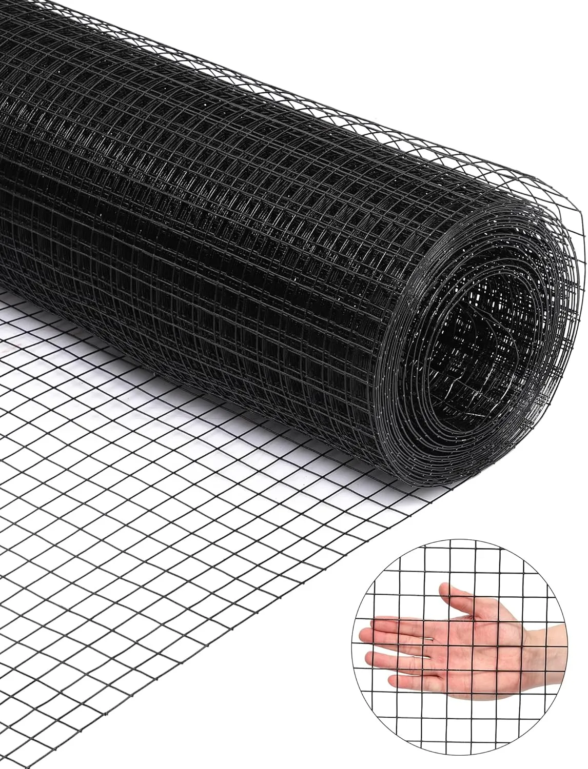 GAOMON Hardware Cloth 1/4 Inch, Chicken Wire Fencing 23 Gauge, 24" X 100' Galvanized Wire Mesh Roll, Raised Garden Bed Supports Wire Mesh Fence - Prevent Snakes, Raccoons, Foxes