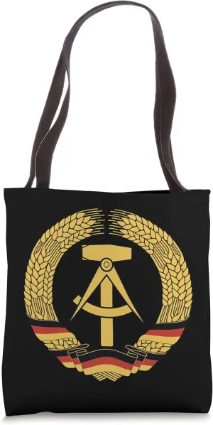 GDR coat of arms German Democratic Republic flag east Tote Bag