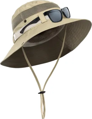 GearTOP UPF 50  Safari Hats for Women Sun Hats for Men & Women, Mens Bucket Hat Hiking Golf Beach & Fishing Hat for Men