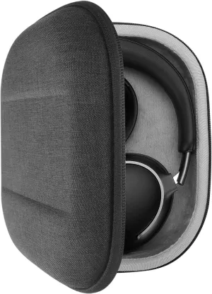 Geekria Shield Headphones Case Compatible with Bose QC Ultra/45 II/35 II Gaming Headset, Replacement Hard Shell Travel Carrying Bag with Cable Storage (Dark Grey)