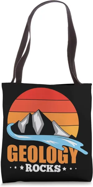 Geology Rocks Retro Mountain Paleontology Geologist Geology Tote Bag