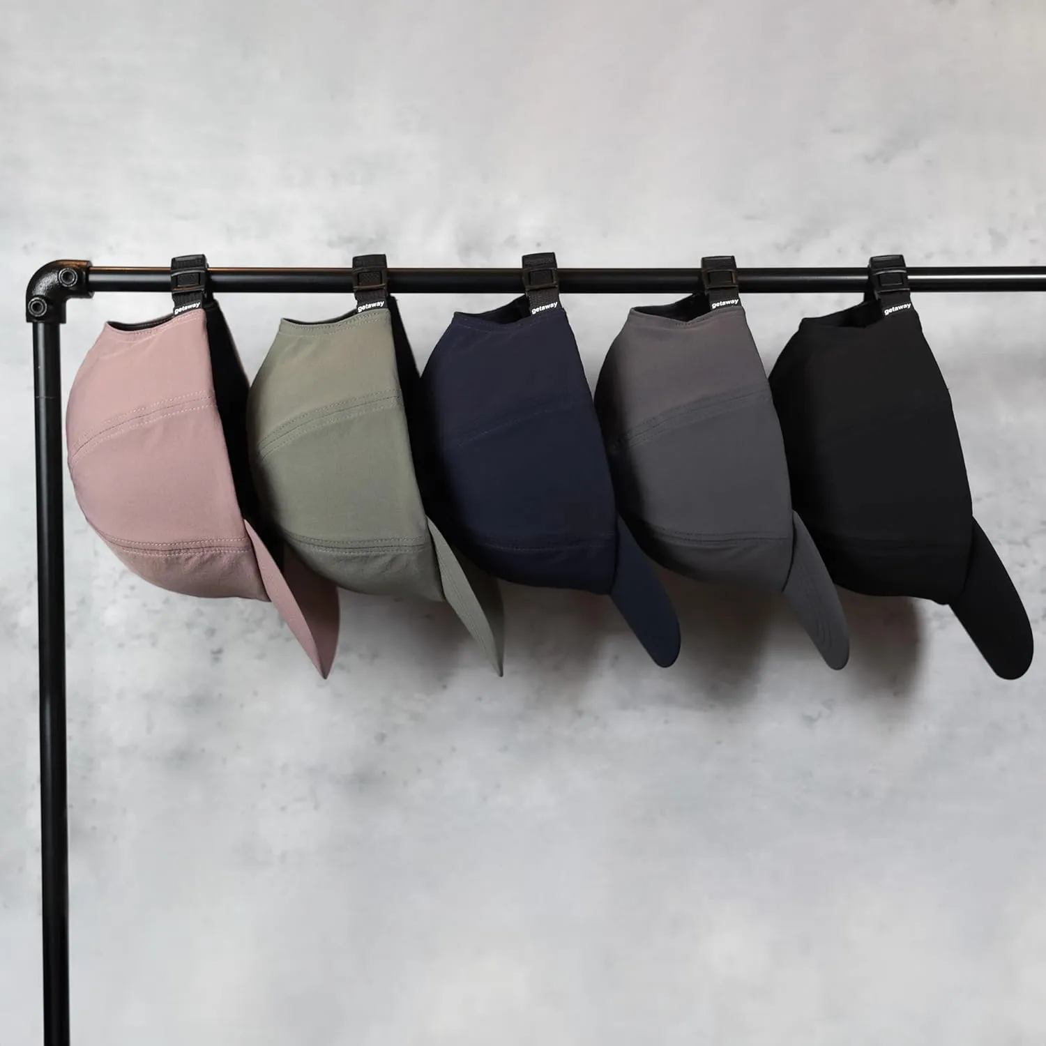 getaway Pack Light Hat 2.0 Packable/Foldable Brim, Stretch, Lightweight, Travel Essentials, Boating, Running, Golf, Workout