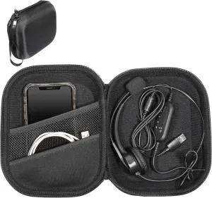 getgear Headset Case for Jabra Biz 1500, Evolve 65, 40 UC; Plantronics Voyager 104, Blackwire C5220, C3220, C225, Also for Mpow Pro, M5, M5 Pro, HC5, V5.0, TaoTronics, YAMAYN Wireless Headset