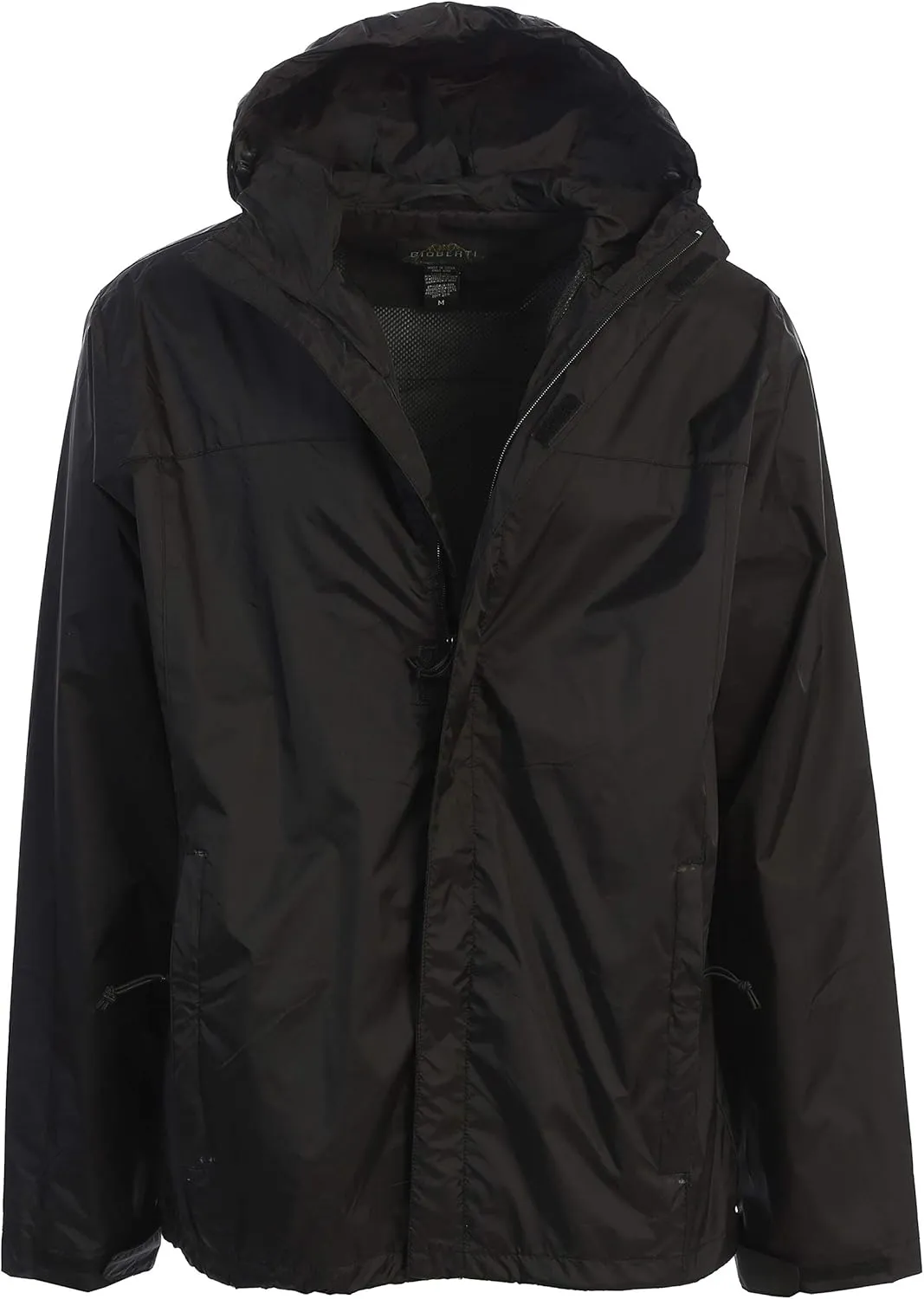 Gioberti Men's Waterproof Rain Jacket With Mesh Lining and Carrying Bag