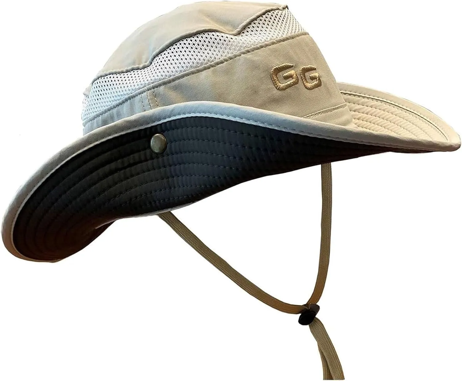 Glacier Glove Unisex Outback UPF 50  Sun Breathable Cooling Lightweight Fishing Hat with Full Brim, Chin Strap Velcro Pocket
