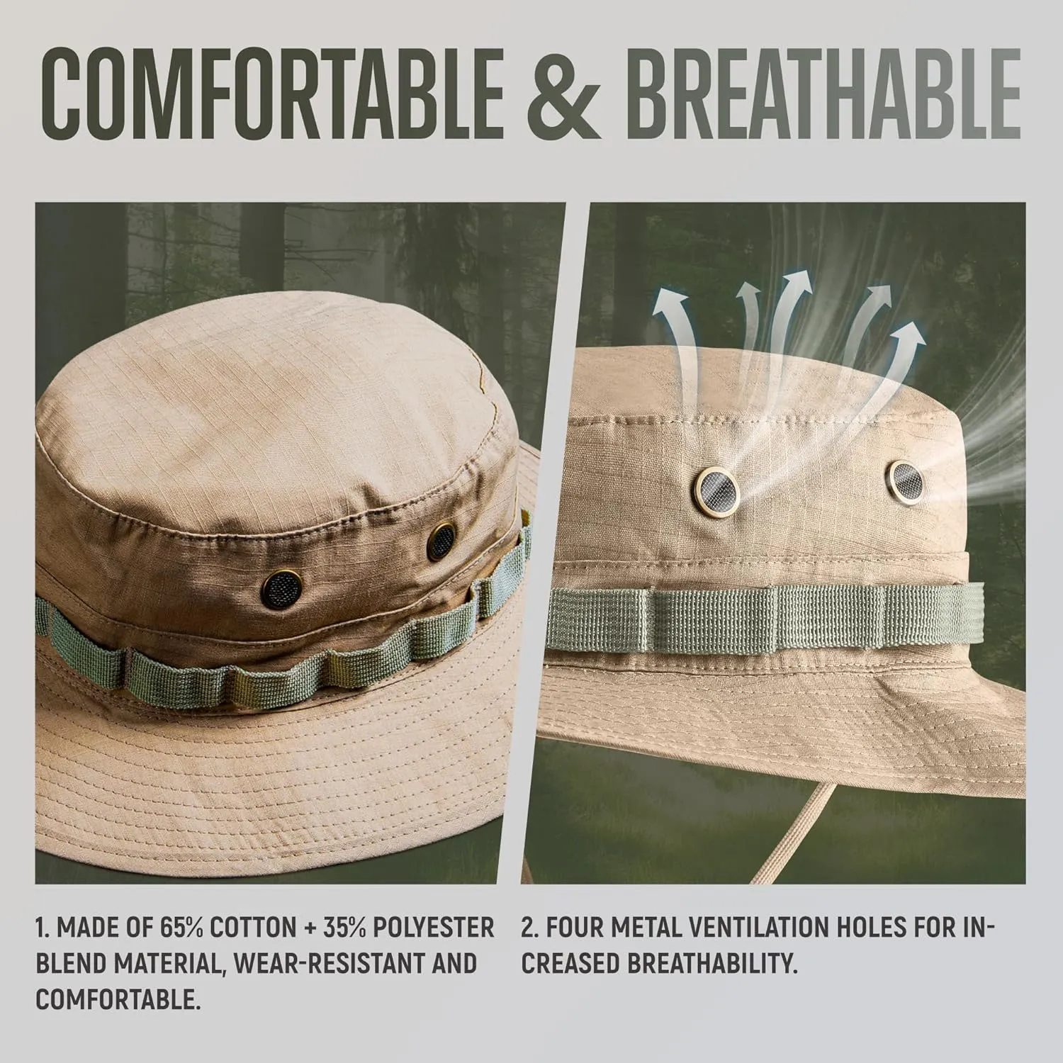 GLORYFIRE Boonie Hat Military Tactical Boonie Hats for Men Women Hunting Fishing Outdoor