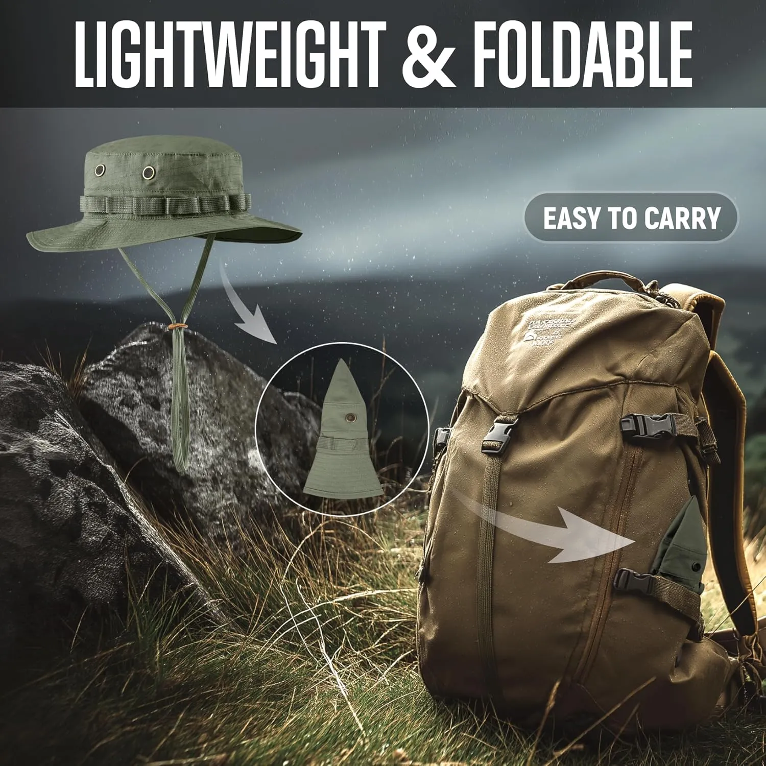 GLORYFIRE Boonie Hat Military Tactical Boonie Hats for Men Women Hunting Fishing Outdoor