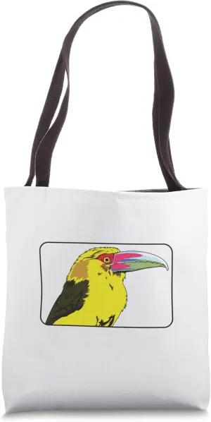 Golden Toucan Bird Tote Bag