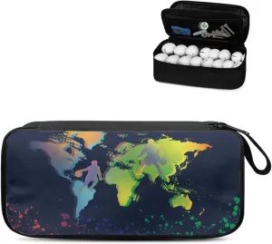Golf Ball Bag Pouch, Golf Essentials Accessory Bag, Golf Valuables Pouch Golf Gifts for Men Golf Accessories Case Bag