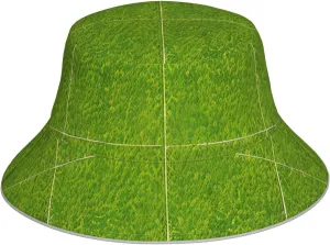 Green Grassland Fisherman's Hat, Summer Foldable Sun Hat, Men's and Women's Sun Hat, Suitable for Beach, Camping, Hiking., Black