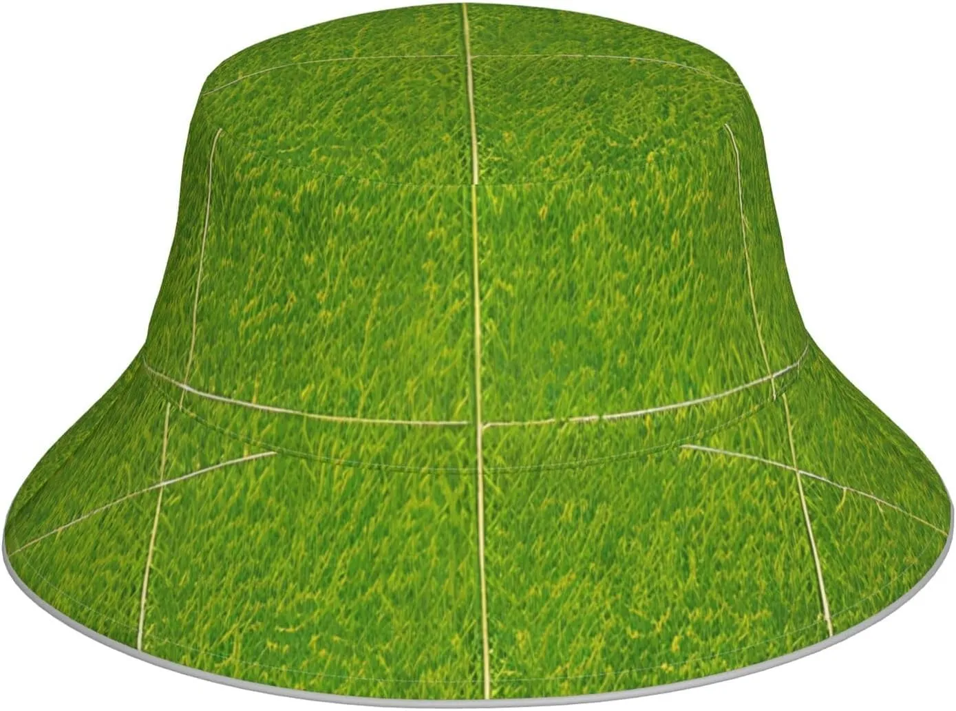 Green Grassland Fisherman's Hat, Summer Foldable Sun Hat, Men's and Women's Sun Hat, Suitable for Beach, Camping, Hiking., Black