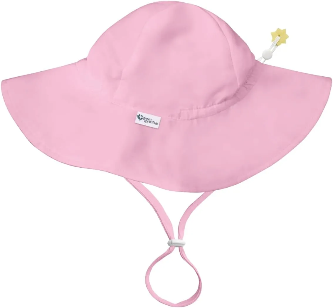 green sprouts Baby Girls' UPF 50  Eco Brim Hat