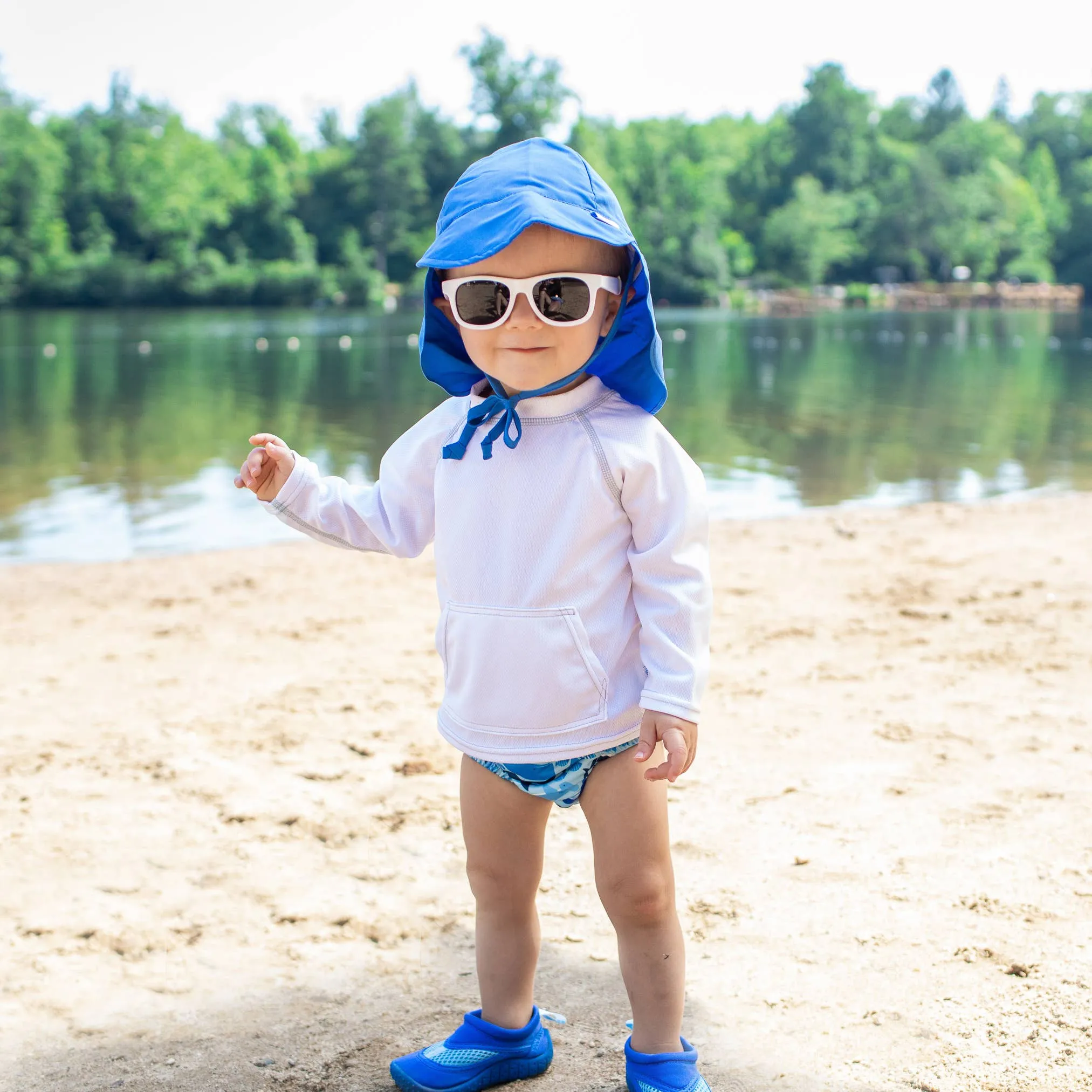 Green Sprouts - Flap Sun Protection Hat - Solid - Sun hat