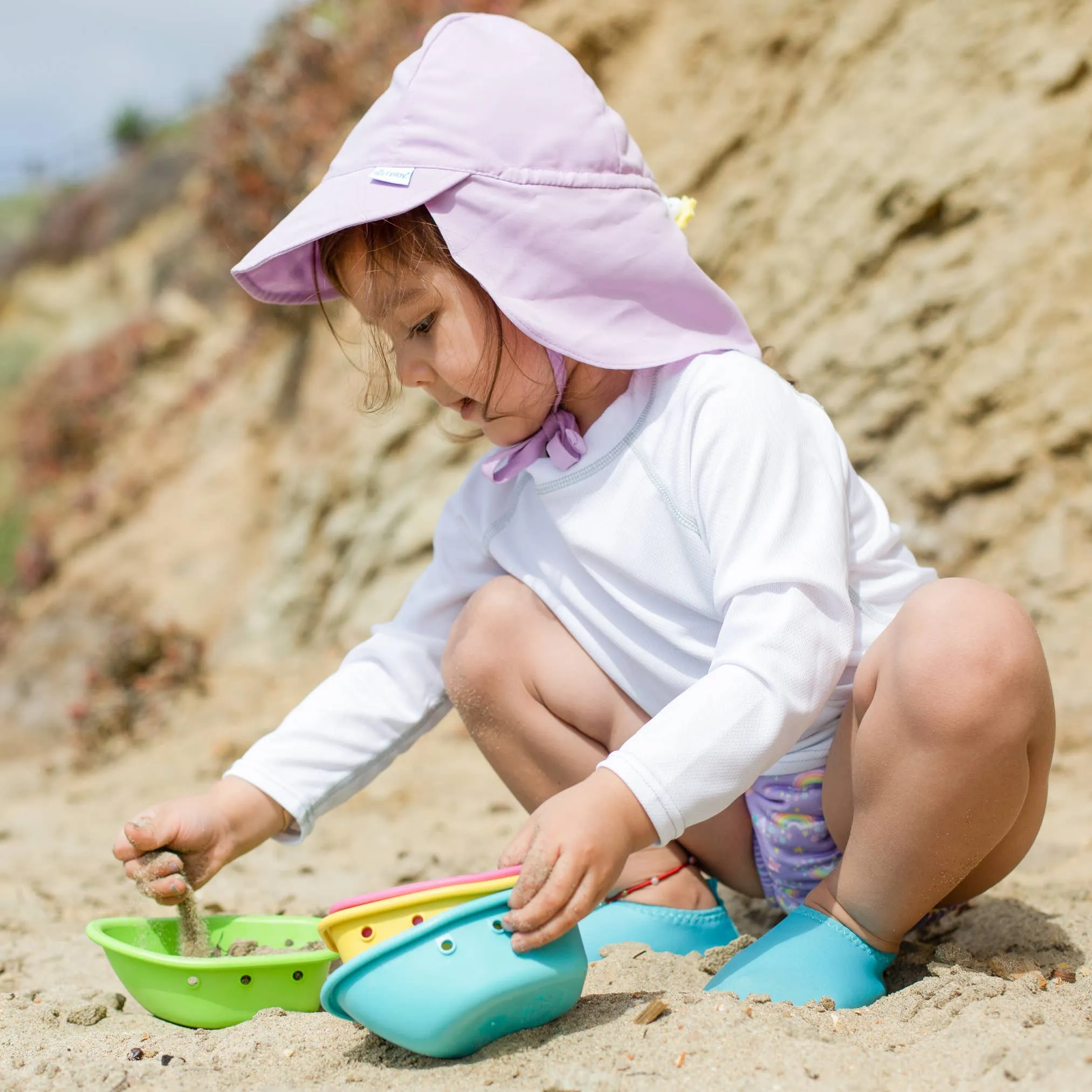 Green Sprouts - Flap Sun Protection Hat - Solid - Sun hat