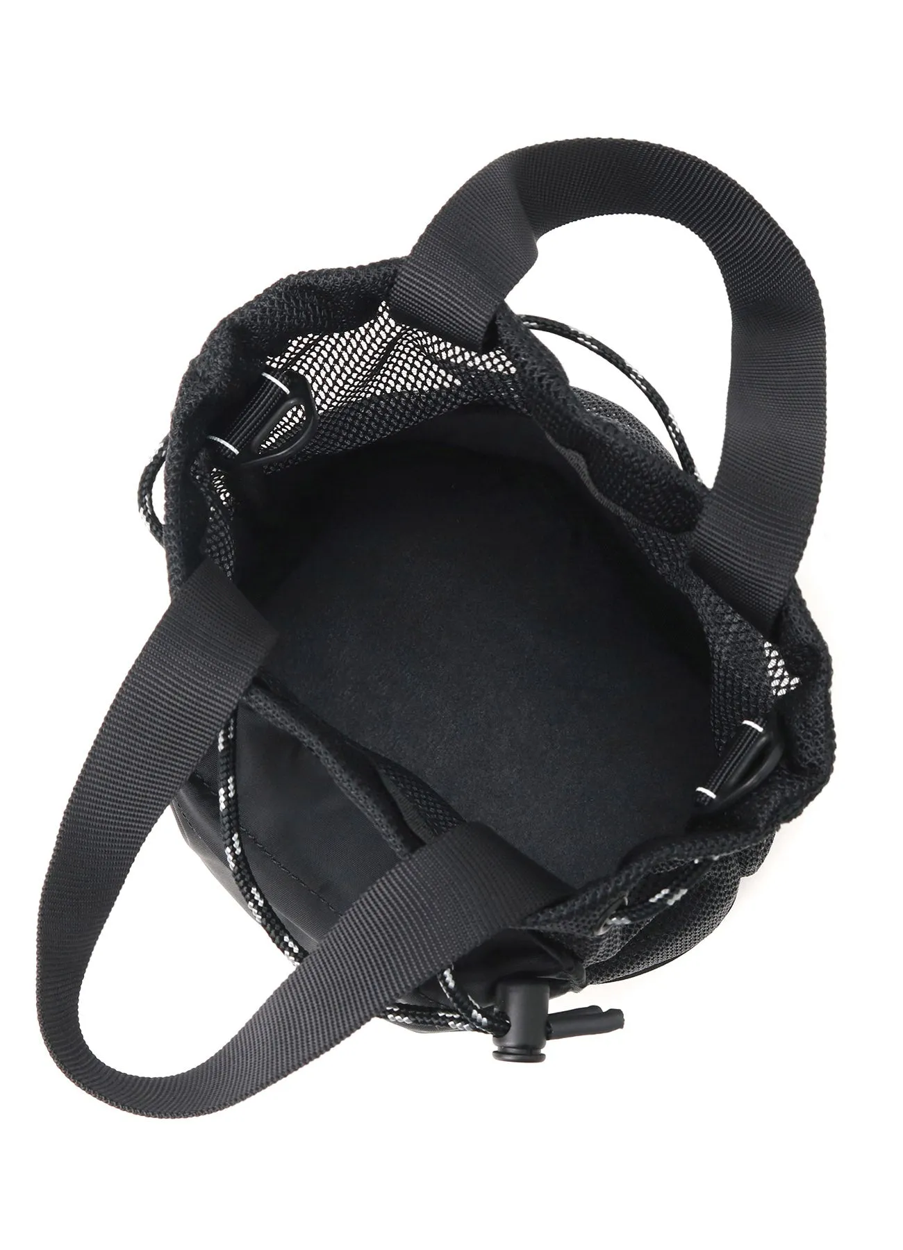 GROUND Y LOGO TAPE 2WAY MESH MINI BAG