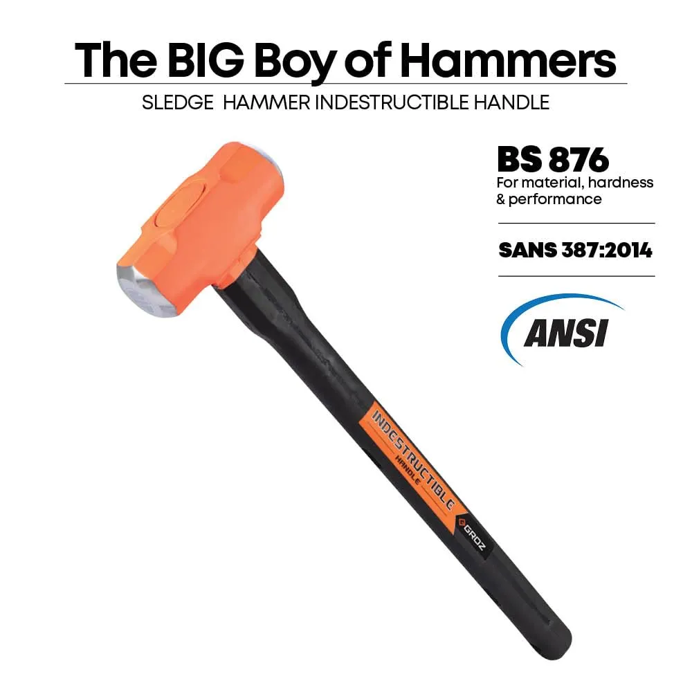 Groz 34510 24" Indestructible Sledge Hammer, 6 lb