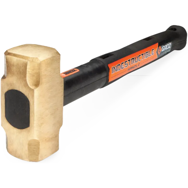 Groz Brass Head Sledge Hammer 4 lbs. ( 1.8 kg. )