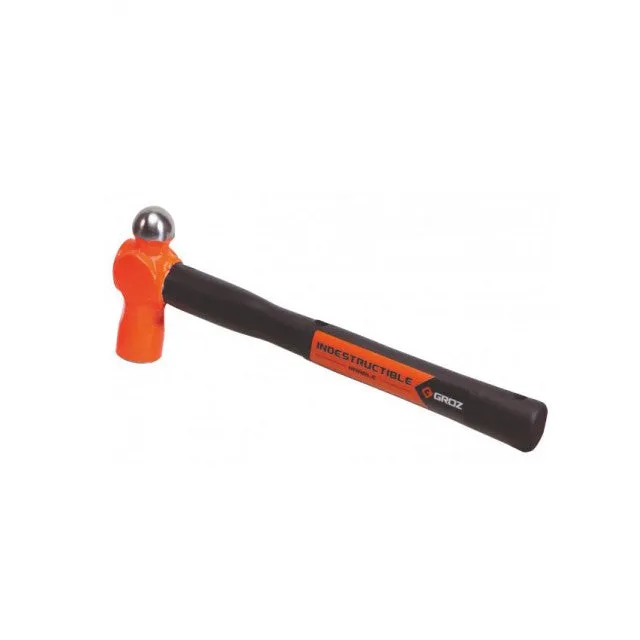 Groz Forged Ball Pein Hammer Indestructible Handle