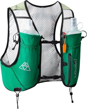 Haimont Running Hydration Vest with Water Bottles for Men Women, Lightweight 8L Hydrated Vest Pack for Trail Running, Hiking