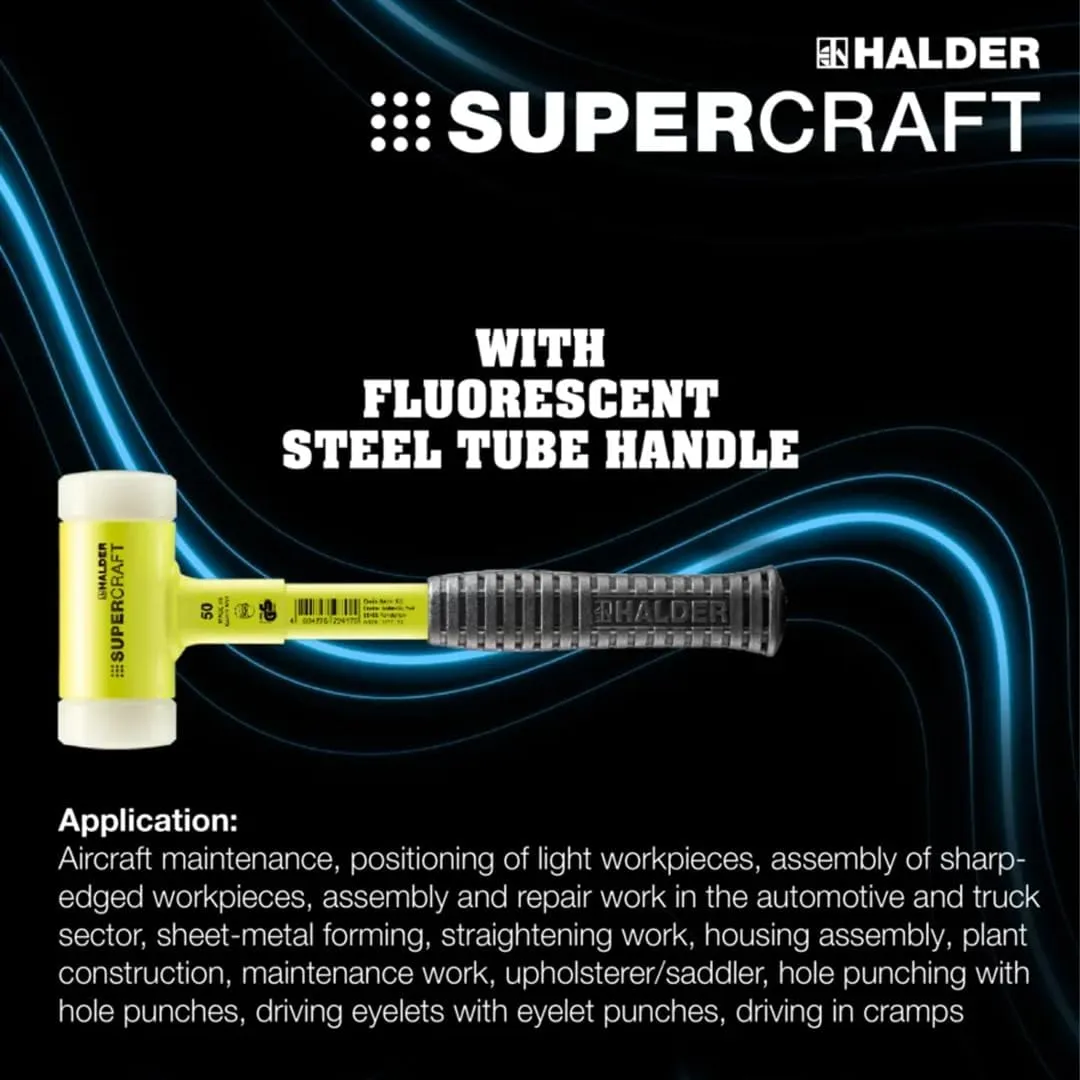 Halder USA - Supercraft HI-VIZ Dead Blow (3377.16), Yellow, 60mm