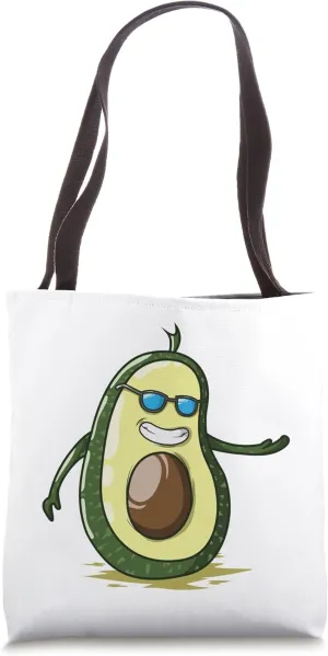 half Avocado with Core Couple Look Tote Bag