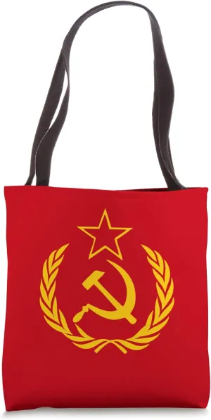 Hammer and Sickle Star CCCP Soviet Union Tote Bag