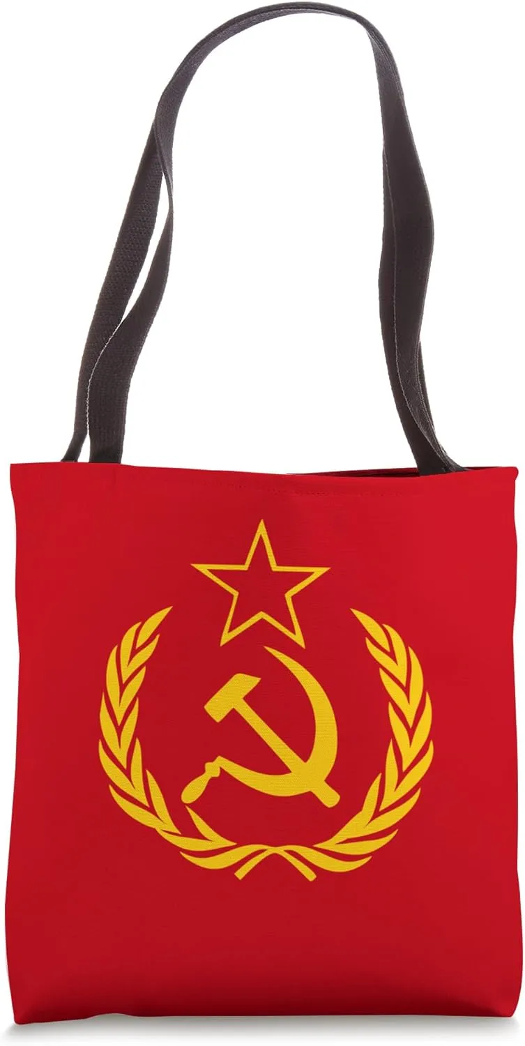 Hammer and Sickle Star CCCP Soviet Union Tote Bag
