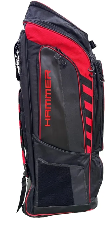 Hammer Black Edition Duffle Wheelie Cricket Bag - Black