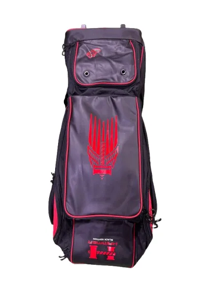 Hammer Black Edition Duffle Wheelie Cricket Bag - Black