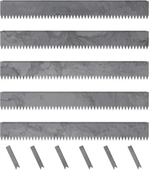 Hammer-in Landscape Edging - 48-inch Strips - 6-inch Depth 1/4-inch Rounded top COR-Ten Steel (5 Pack)