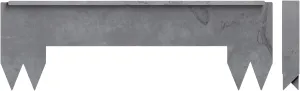 Hammer-in Landscape Edging - Cor-Ten Steel - 2ft Bridge Strips - Plus Connector Clips (COR-Ten Steel, 8-in)
