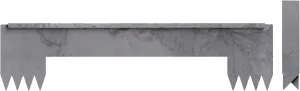 Hammer-in Landscape Edging - Cor-Ten Steel - 2ft Bridge Strips - Plus Connector Clips