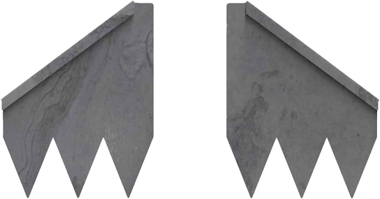 Hammer-in Landscape Edging - Cor-Ten Steel - Start/Finish Pieces (COR-Ten Steel, 8-in)