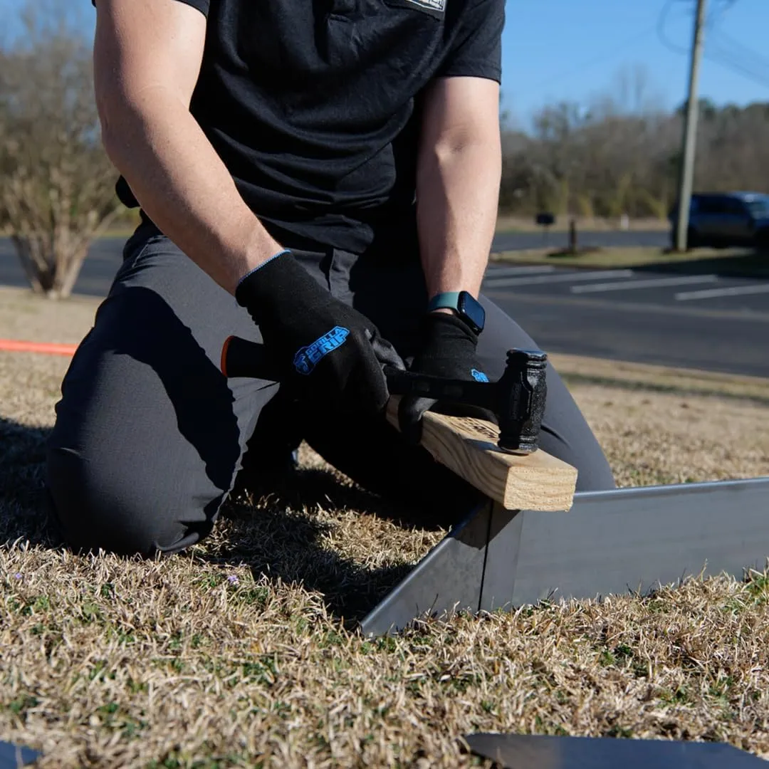 Hammer-in Landscape Edging - Cor-Ten Steel - Start/Finish Pieces (COR-Ten Steel, 8-in)