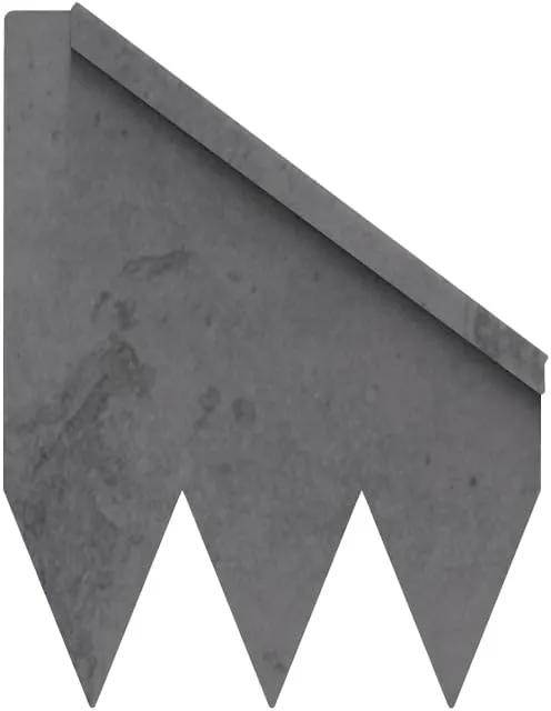 Hammer-in Landscape Edging - Cor-Ten Steel - Start/Finish Pieces (COR-Ten Steel, 8-in)