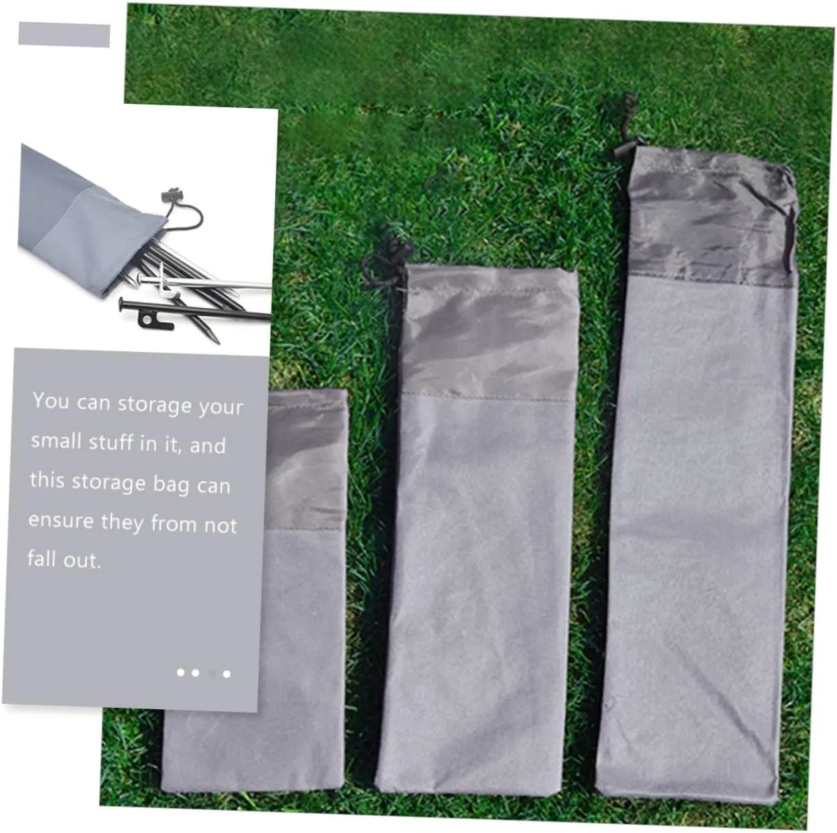 HANABASS Tent Stake Storage Bag Tripod Tote Canopy Mesh Bag Luggage Vacuum Bags Tent Stakes Storage Bags Vacuum