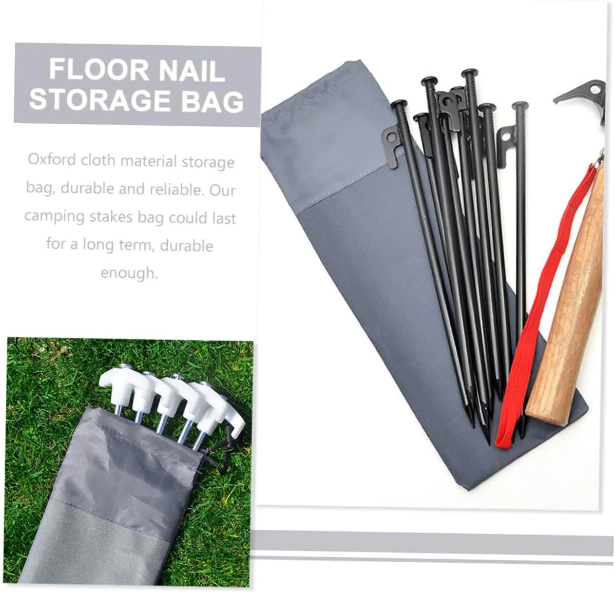 HANABASS Tent Stake Storage Bag Tripod Tote Canopy Mesh Bag Luggage Vacuum Bags Tent Stakes Storage Bags Vacuum