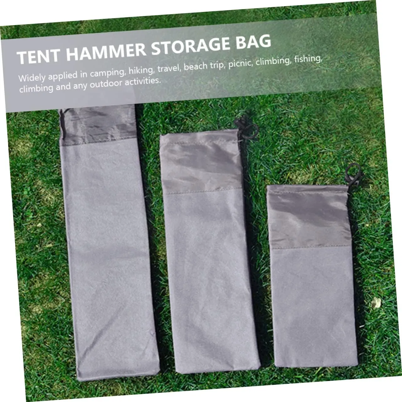 HANABASS Tent Stake Storage Bag Tripod Tote Canopy Mesh Bag Luggage Vacuum Bags Tent Stakes Storage Bags Vacuum