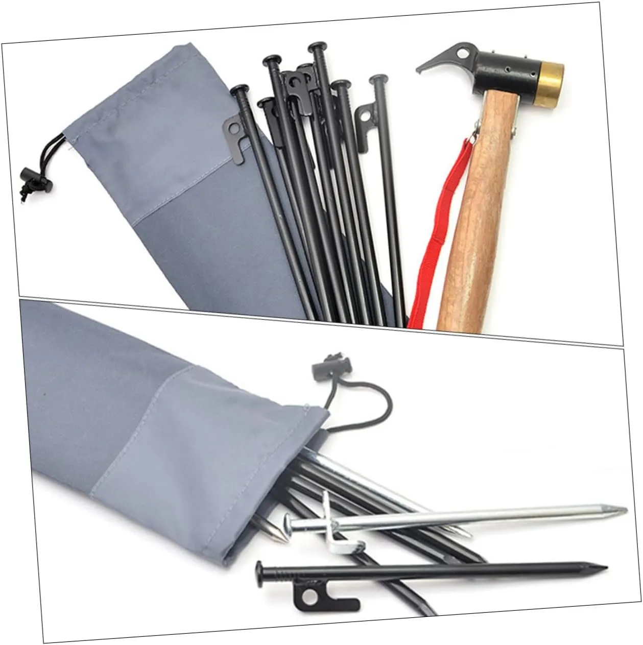HANABASS Tent Stake Storage Bag Tripod Tote Canopy Mesh Bag Luggage Vacuum Bags Tent Stakes Storage Bags Vacuum