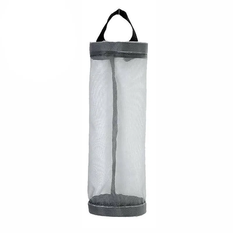 Hanging Holder Tash Mesh Storage Organizer Garbage Bags Plastic Bag Dispenser Au