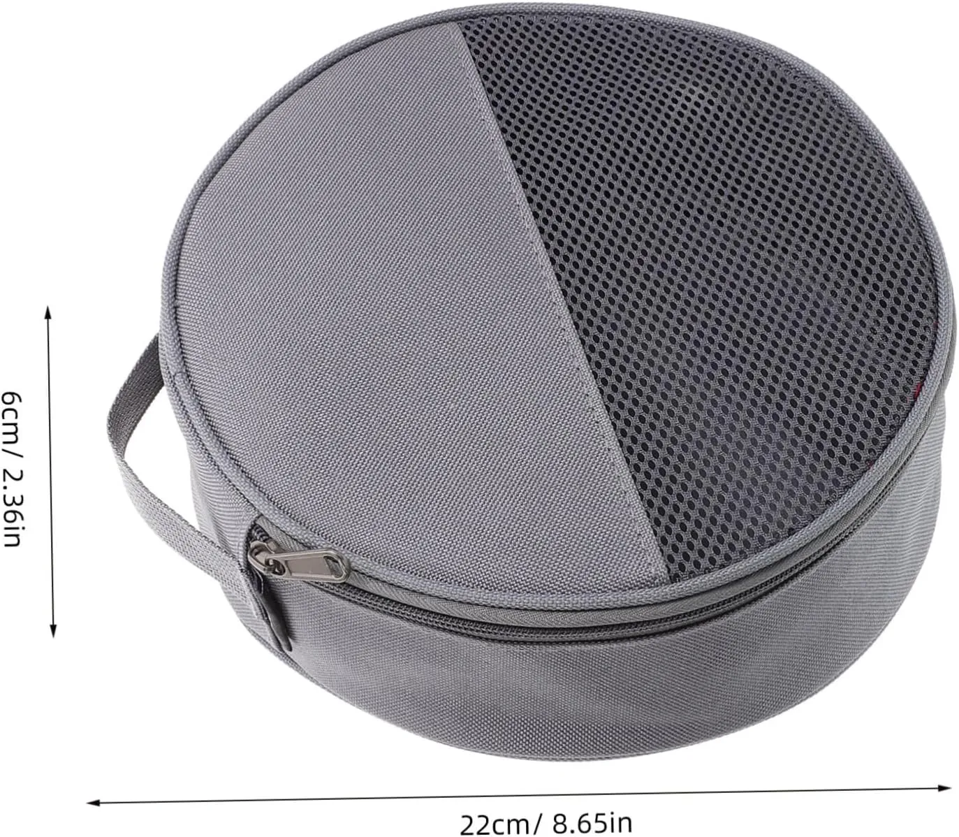 Happyyami Outdoor Tableware Bag Canvas Bag Tableware Pouch Bag for Plate Tableware Container Round Dish Bag