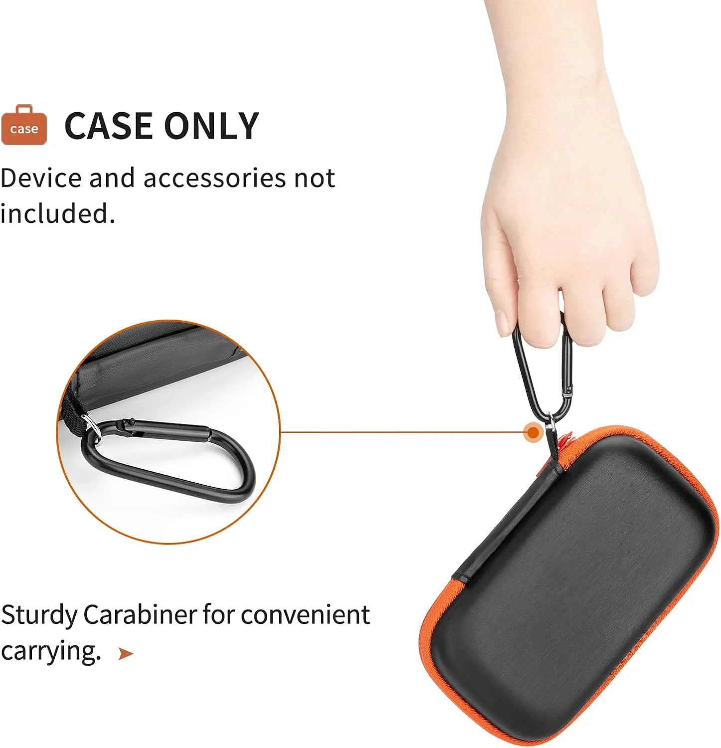 Hard Case for SanDisk Extreme Pro/SanDisk Extreme Portable External SSD 500GB 1TB 2TB, Travel Case Protective Cover Storage Bag