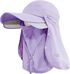 Hat for Women Sun Protection UV Hat with Neck Flap, Wide Brim Sun Hat for Outdoor Gardening Workout