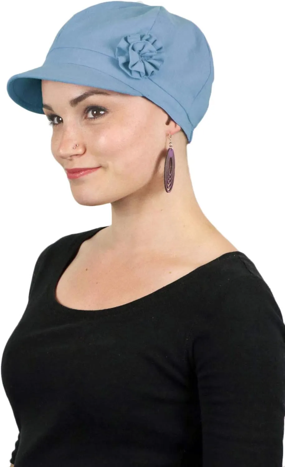 Hats Scarves & More Chemo Headwear for Women Summer 100% Cotton Newsboy Cancer Hats 50  UPF Sun Protection Brighton