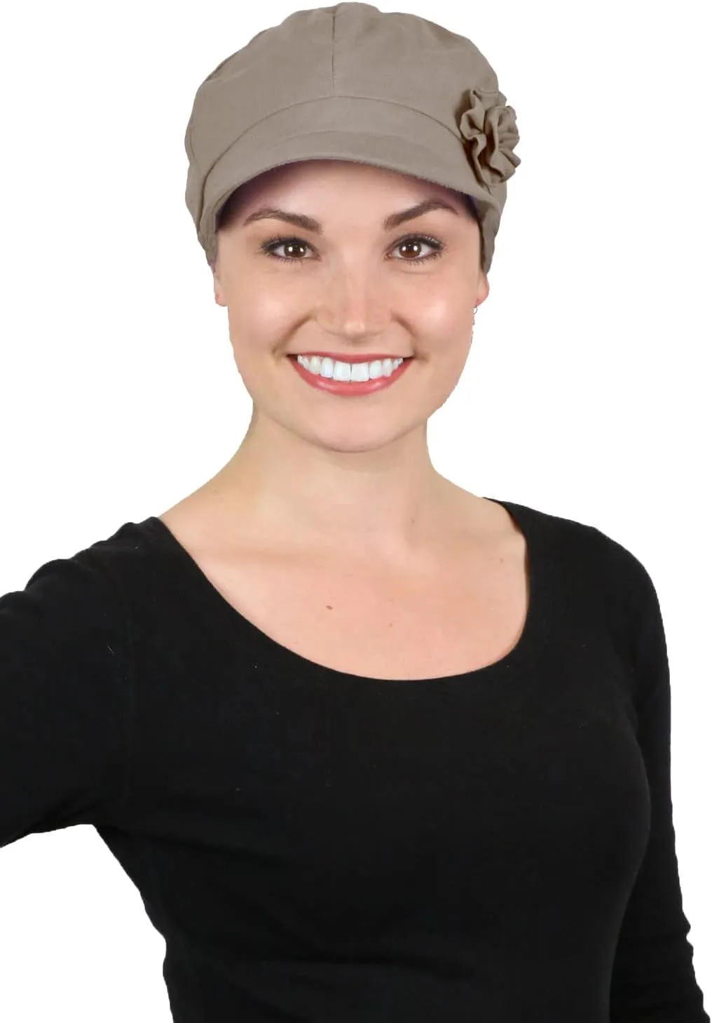 Hats Scarves & More Chemo Headwear for Women Summer 100% Cotton Newsboy Cancer Hats 50  UPF Sun Protection Brighton